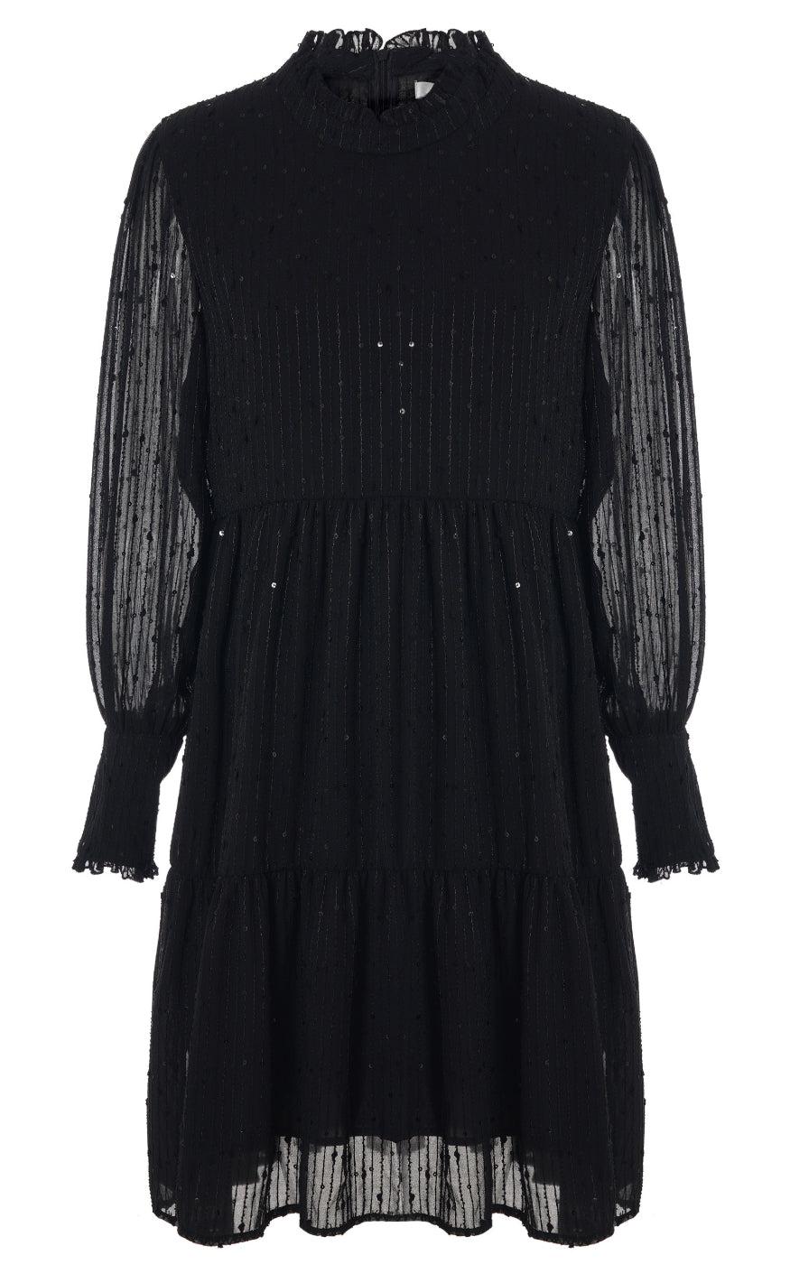 Say INA Copenhagen Kjole - Stina - Black Sequin