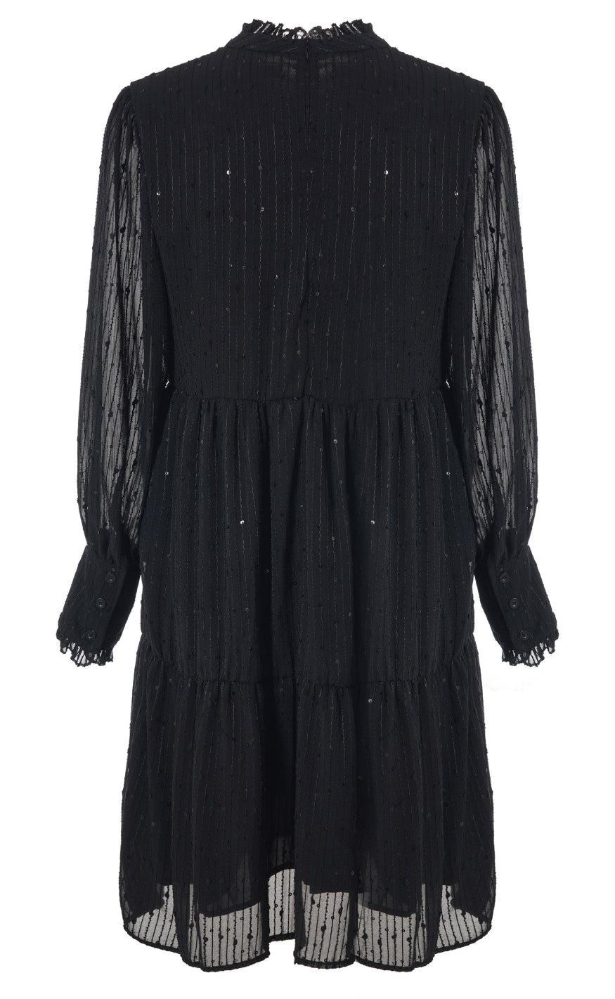 Say INA Copenhagen Kjole - Stina - Black Sequin