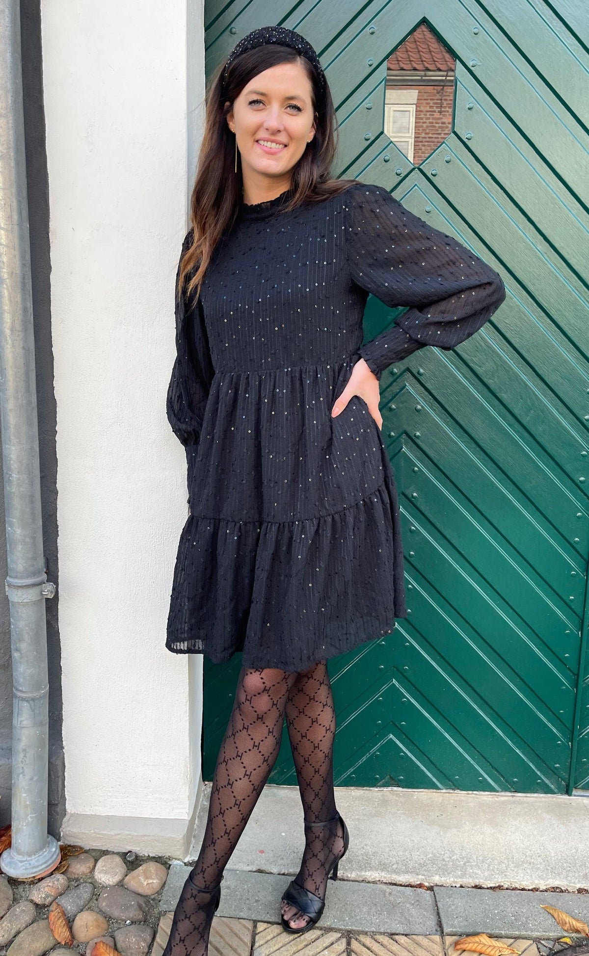 Say INA Copenhagen Kjole - Stina - Black Sequin