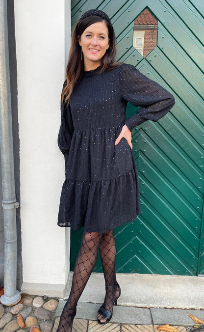 Say INA Copenhagen Kjole - Stina - Black Sequin