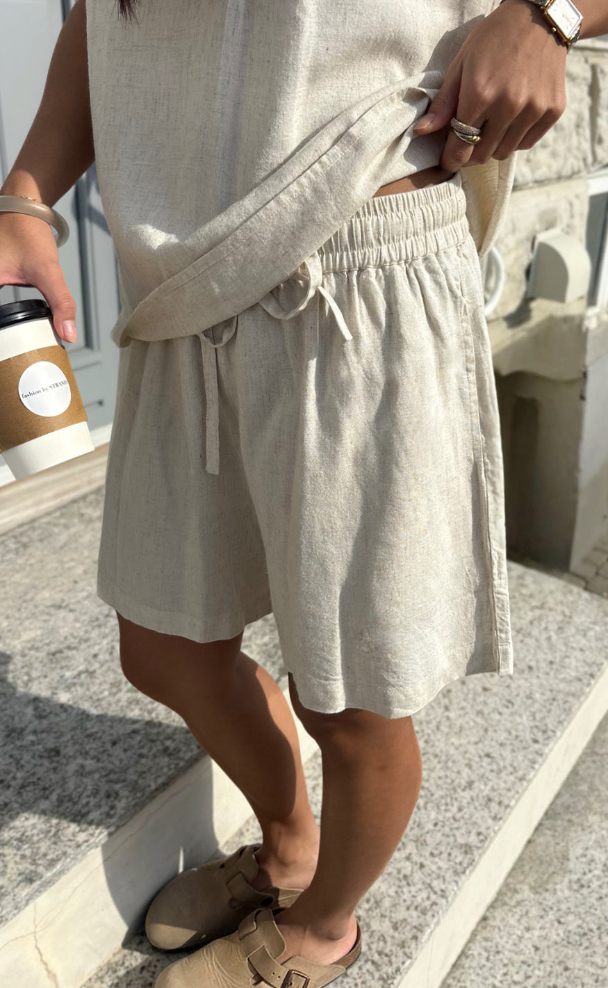 Say INA Copenhagen Shorts - Laura Linen - Sand