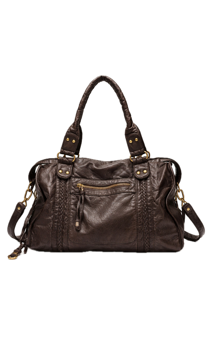 Say INA Copenhagen Taske - Cannes City - Dark Brown PU Leather
