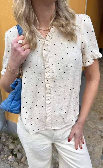 Say INA Copenhagen Top - Catja - Black Dots