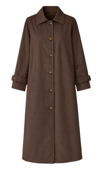 Say INA Copenhagen Trenchcoat - Louisa Long - Chocolate Brown