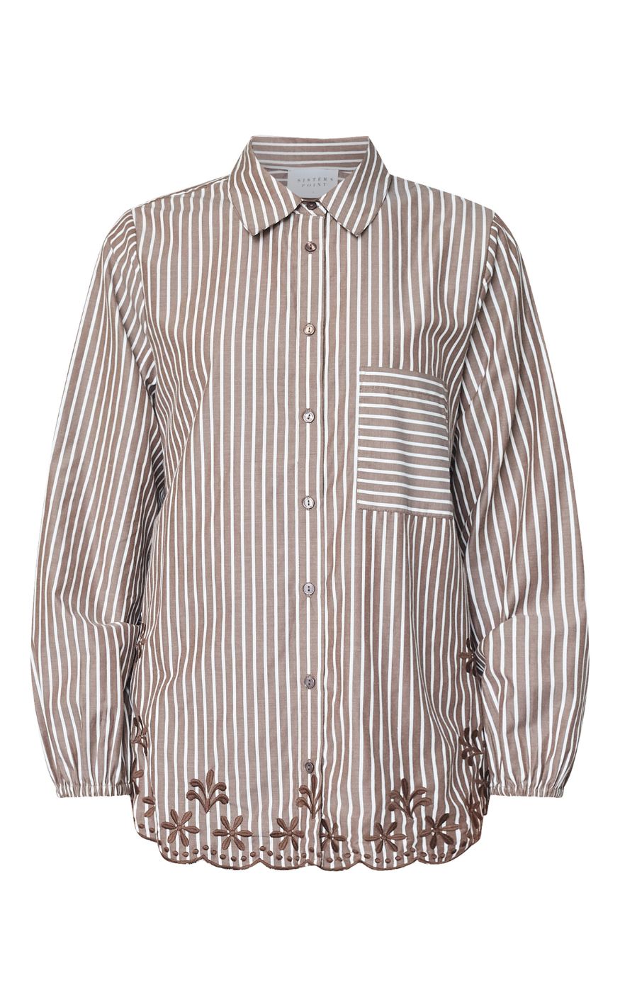 Sisters Point Skjorte - ISTEA-SH4 - Brown / Cream