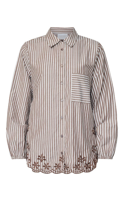 Sisters Point Skjorte - ISTEA-SH4 - Brown / Cream