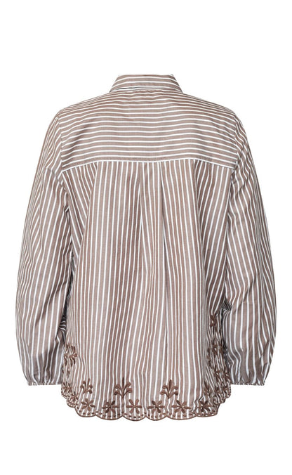 Sisters Point Skjorte - ISTEA-SH4 - Brown / Cream