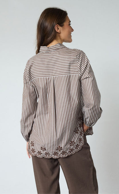 Sisters Point Skjorte - ISTEA-SH4 - Brown / Cream