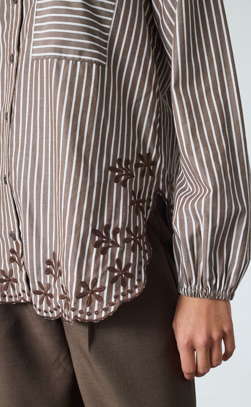 Sisters Point Skjorte - ISTEA-SH4 - Brown / Cream