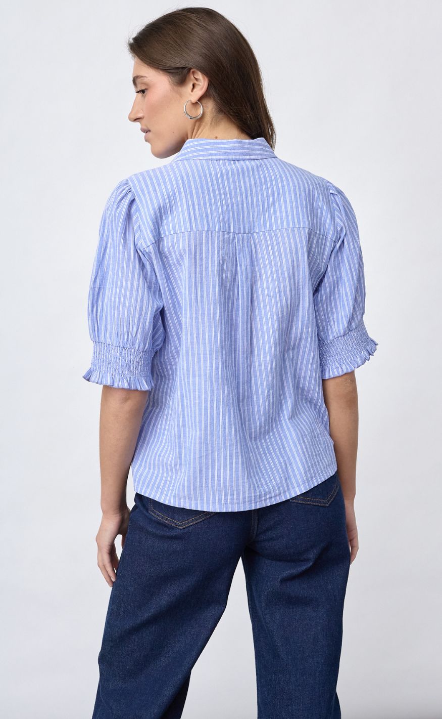Sisters Point Skjorte - ISOLA-SS14 - Blue Stripes Beach