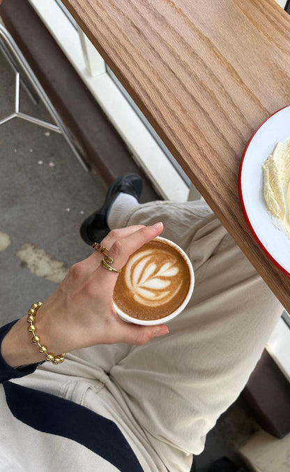 Smykkeli Copenhagen Ring - Mom - Golden