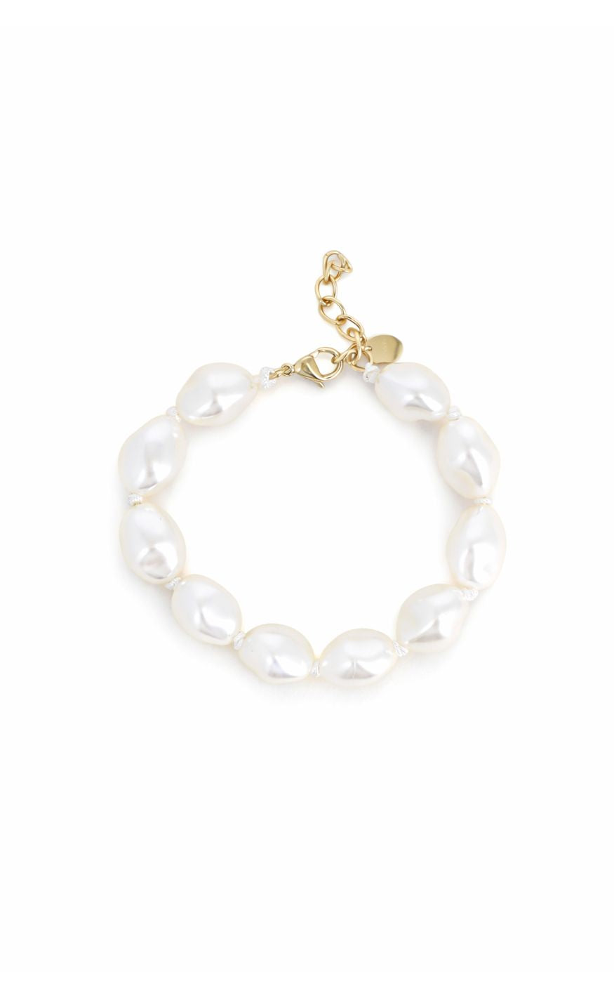 Smykkeli Copenhagen Armbånd - Pearl Babe - White Pearl
