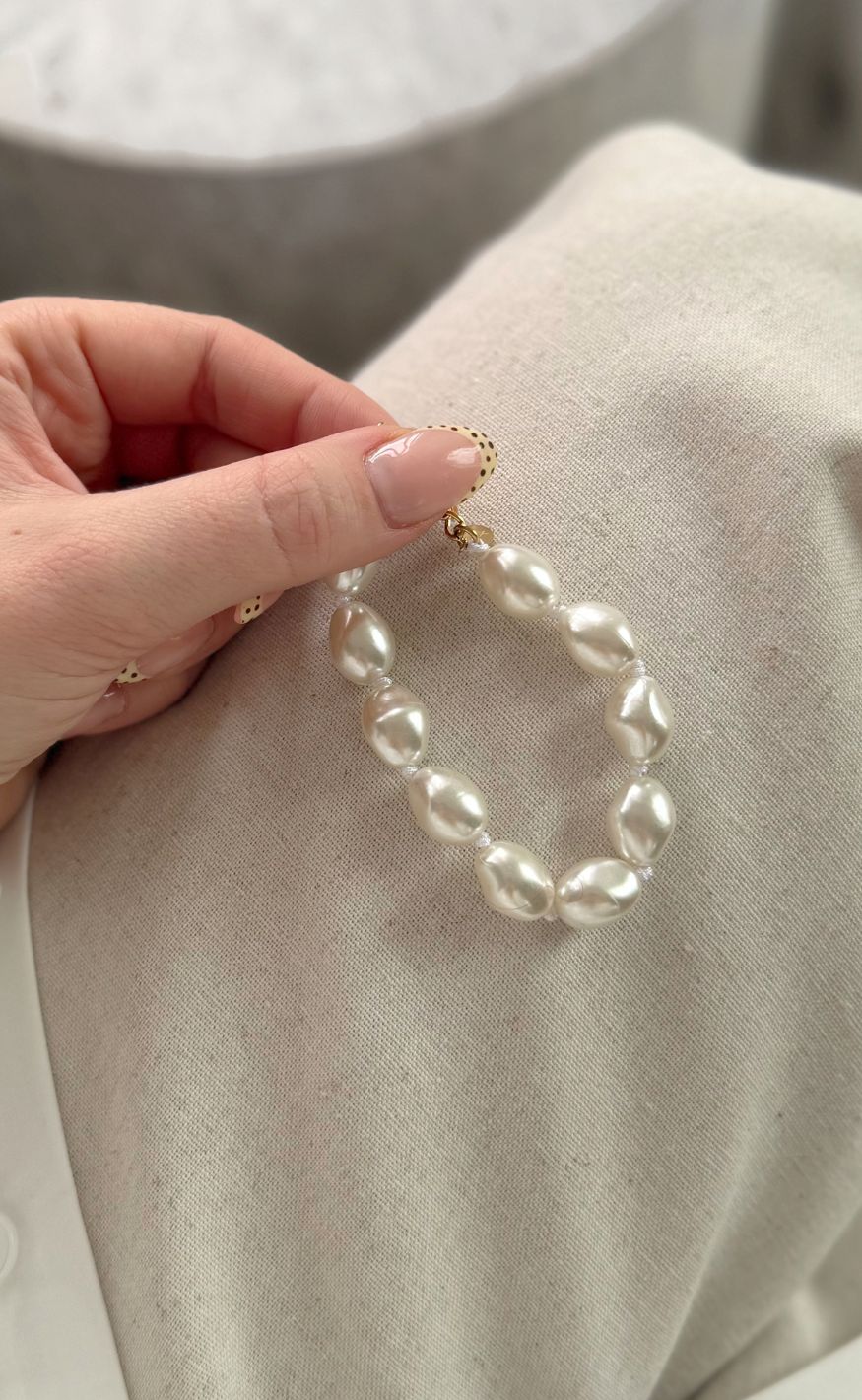 Smykkeli Copenhagen Armbånd - Pearl Babe - White Pearl