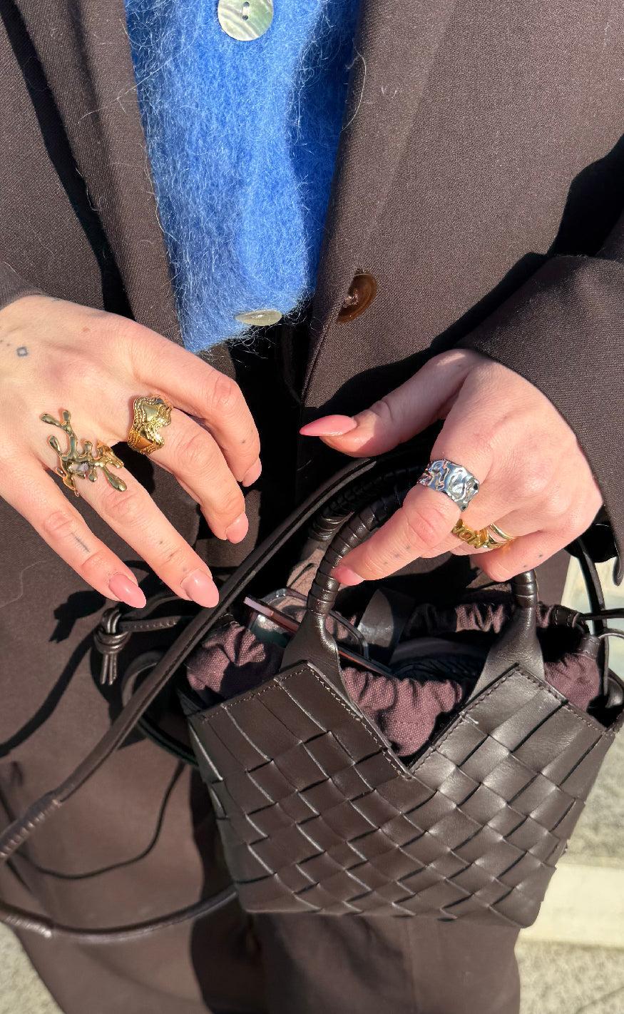 Smykkeli Copenhagen Ring - Mom - Golden