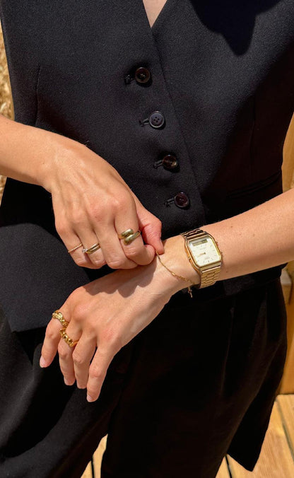 Smykkeli Copenhagen Ring - Mom - Golden