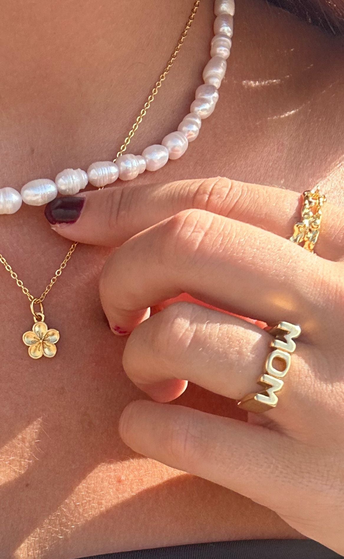 Smykkeli Copenhagen Ring - Mom - Golden