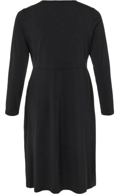 VILA Kjole - Nayeli Long Wrap - Black